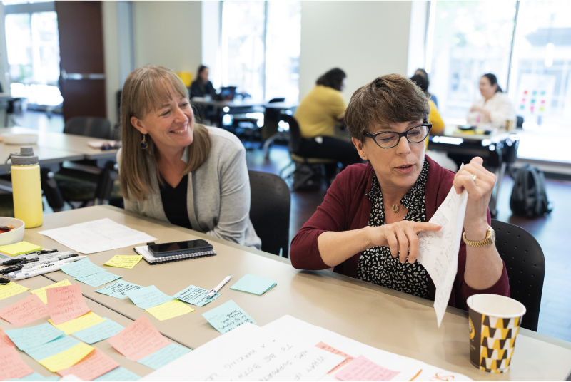 Work+ hands-on support illustration